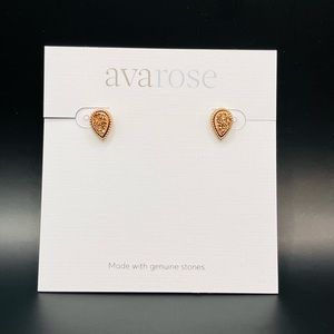 Ava Rose Raleigh Rose Gold Stud Earrings